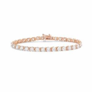 NEW DIANA M JEWELS women's round lab-grown diamond tennis bracelet (13.00 ct) -